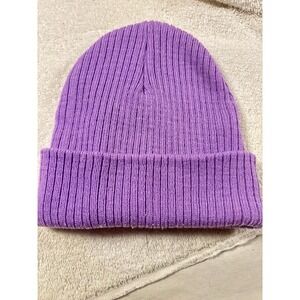Wonder Nation Ribbed baby knit beanie Purple